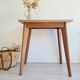 Table - bureau internat bois brut ancien pieds compas