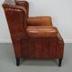 Vintage Dutch club chair in cognac leather, 1970s