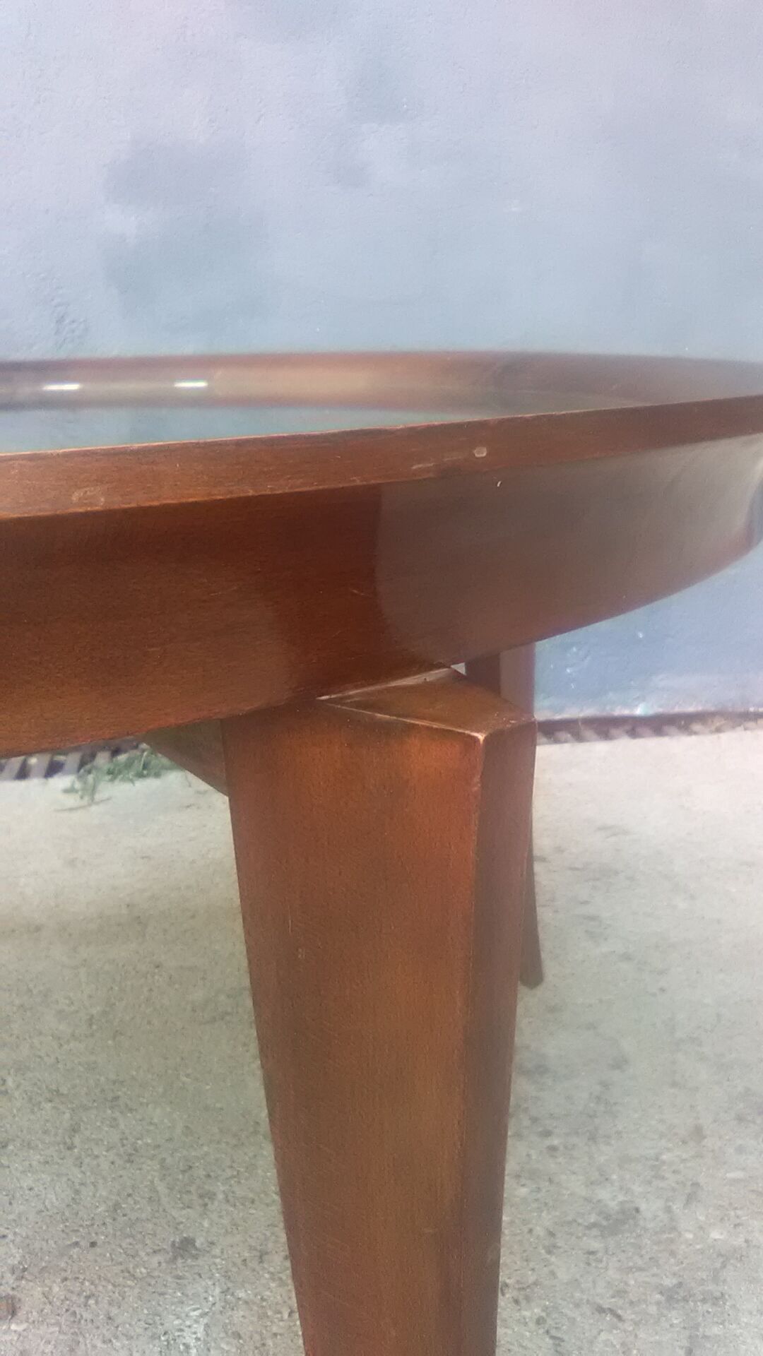 Art deco coffee table mirror