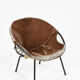 Fauteuil en peau de vache, circa 1960