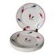 Set of 6 flat plates Givors model Perce-Neige 1950
