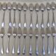 Housewife 12 forks and 12 tablespoons in silver metal