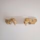 Vintage Bowl Wall Lamps in Goldleaf Murano Glass, Italy, 1970s, Set of 2