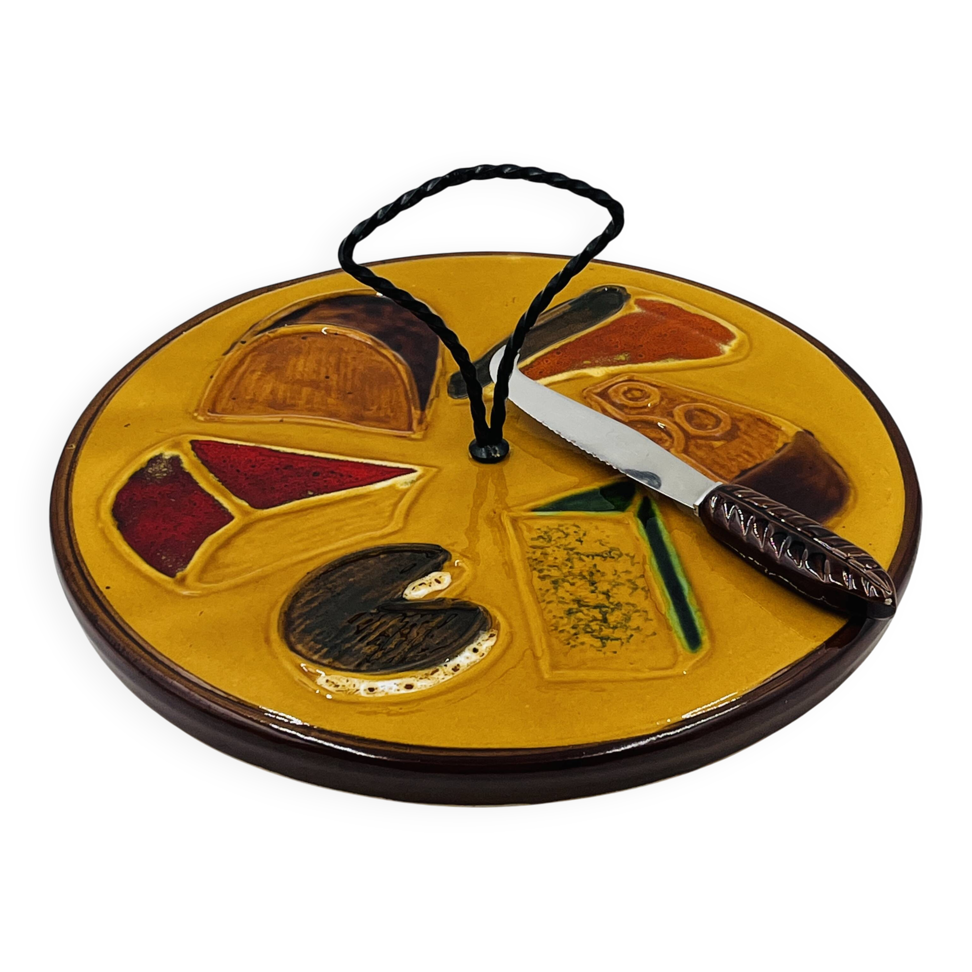 Cheese board with knife Vallauris