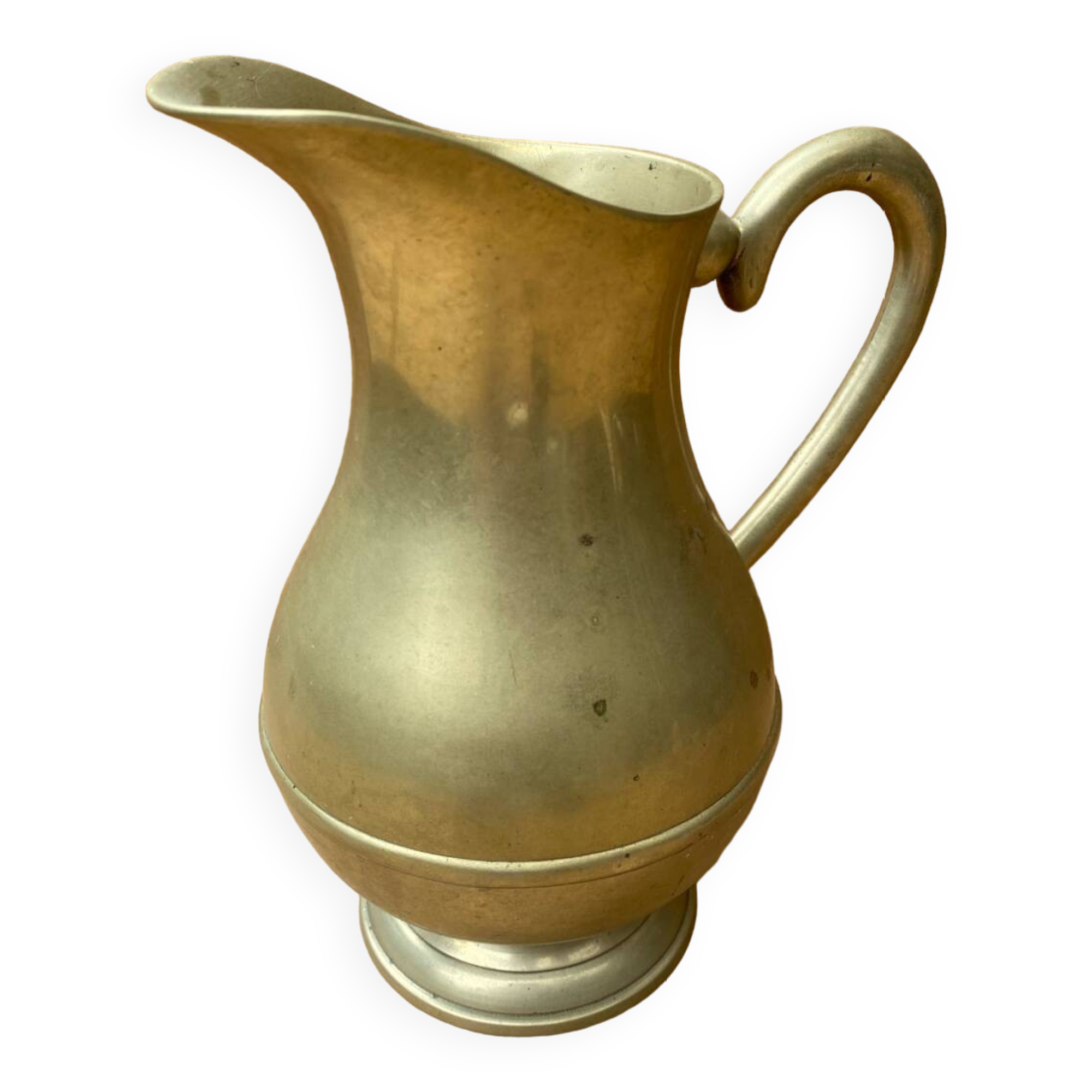 Antique Brass Pitcher Vintage Kitchen
