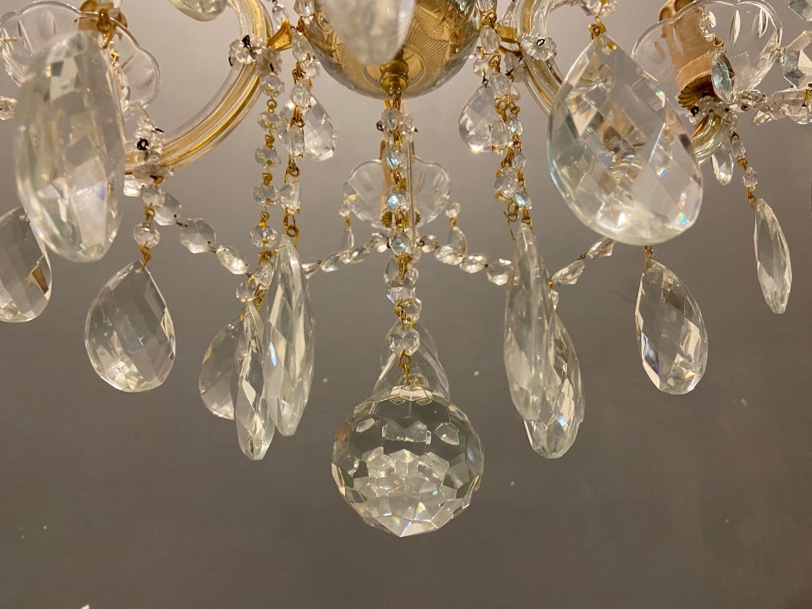 Vintage Italian Crystal Chandelier