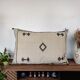 Large white ethnic Berber cushion 60x90 cm