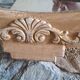 Carved wooden mirror Art Nouveau France 1920 oval shape
