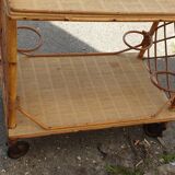 Furniture bar rattan 50s