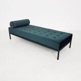 Mid-century velvet and metal daybed, The Netherlands, 1960's