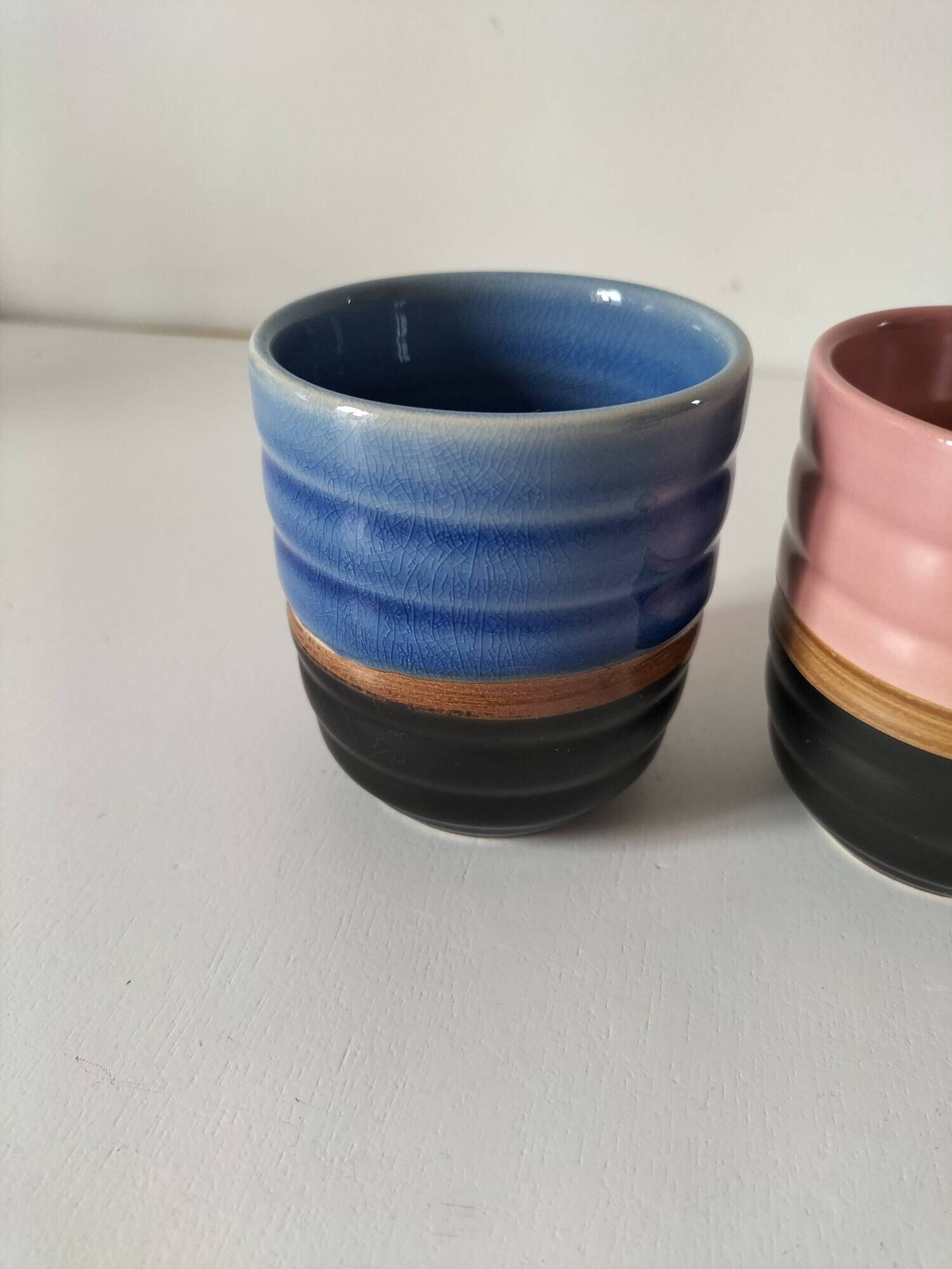 Ceramic cup trio