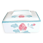 Biscuits tin in Salins earthenware.