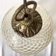 Suspension boule vintage verre ambré
