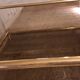 Vintage 80's brass coffee table, glass tops