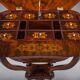 Table de couture Biedermeier en acajou, 1850
