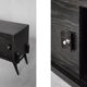 Mid-Century Scandinavian Modern Dark Oak Sideboard with Wood and Metal