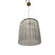 Murano Glass Rod Brass Light Pendant 1980’s