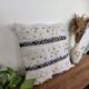 Coussin kilim handira blanc marocain