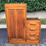 Asymmetrical chest of drawers