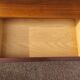 Vintage sideboard in wood, metal foot, 6 drawers