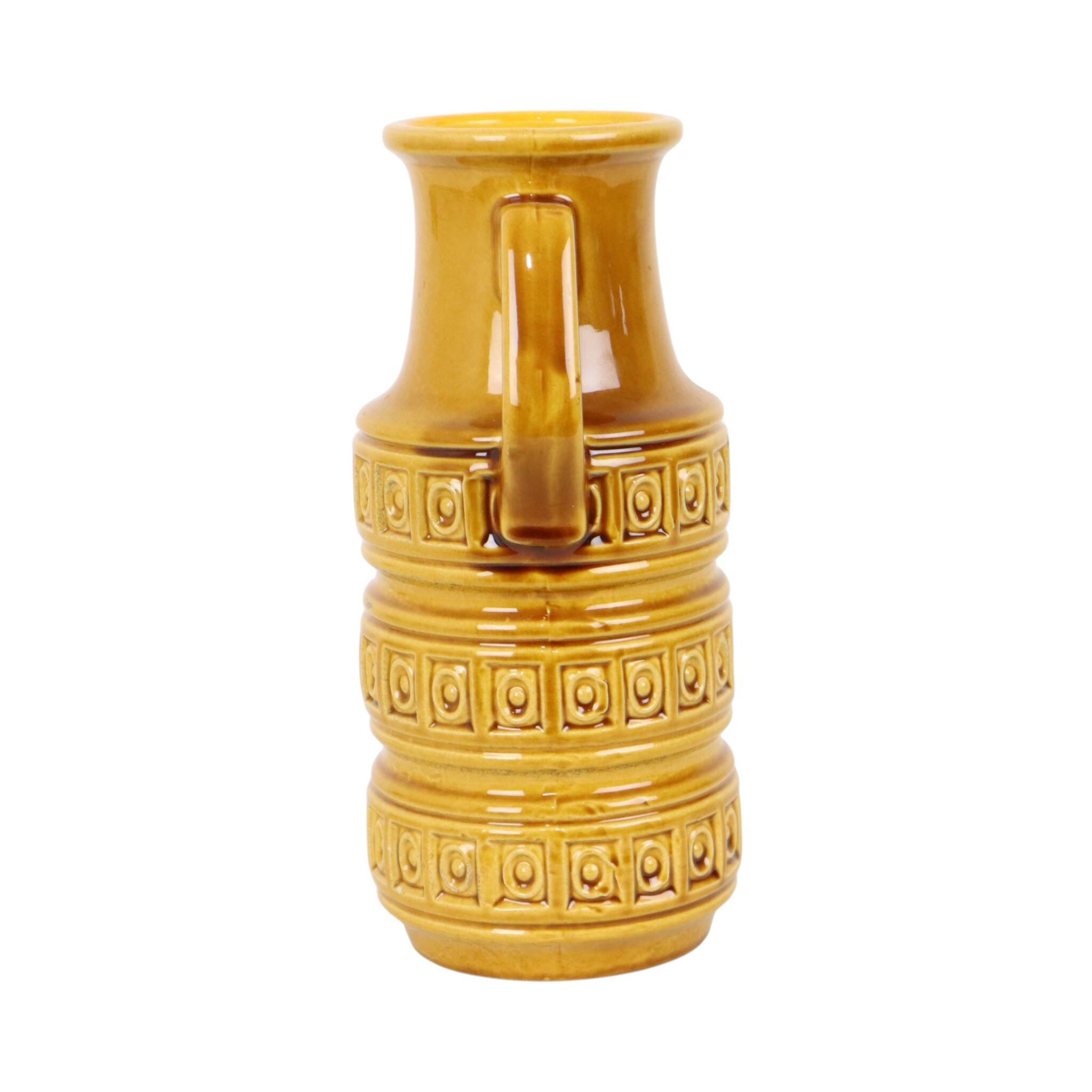 Vintage Scheurich Inka Vase West Germany Ceramic 429-26