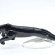 Large Deco sculpture of a panther in Murano glass, 1940s