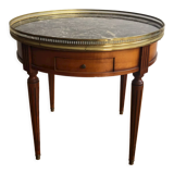 Bouillotte table with grey marble