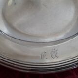 Plat service argent orfèvre Gombault