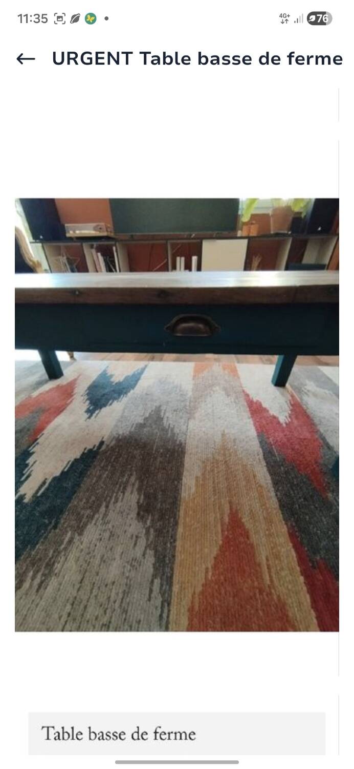 Farmhouse coffee table