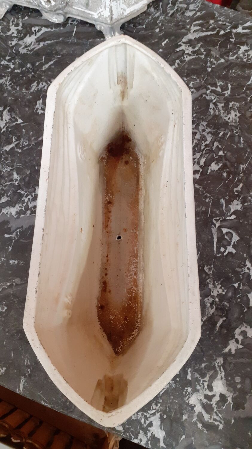 Art deco cast iron planter