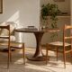Pair of mid-century woven-seat dining chairs by G.B. Marangoni, Italy 1950s