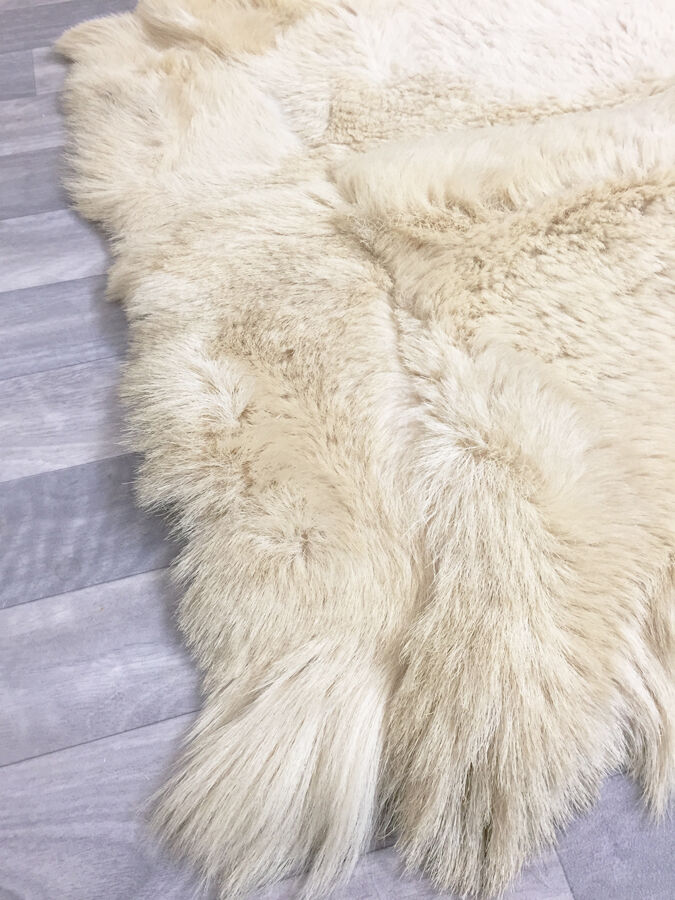 Tapis peau de chèvre, années 70 - 160x80cm