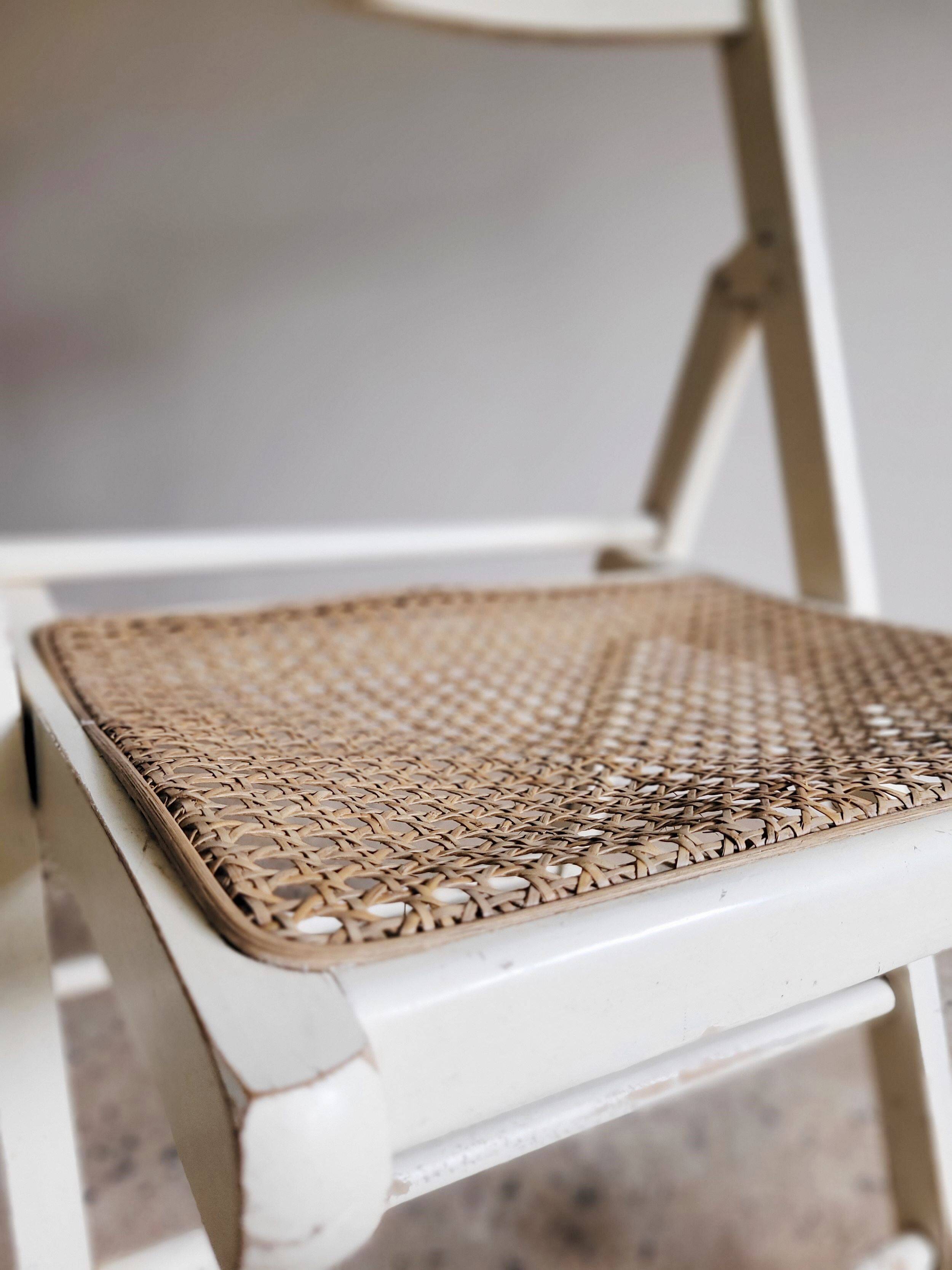 Lot de chaises pliantes cannées