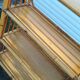 Vintage rattan shelf
