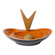 old ceramic and asymmetrical wood pipe ashtray