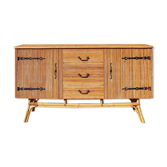 Rattan sideboard 1960