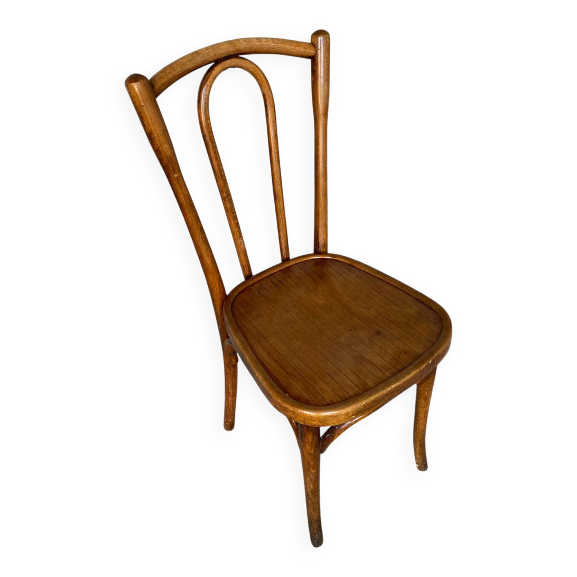 Bistro Chair Style THONET Curved Wood 1930 Made In France Vintage#D6