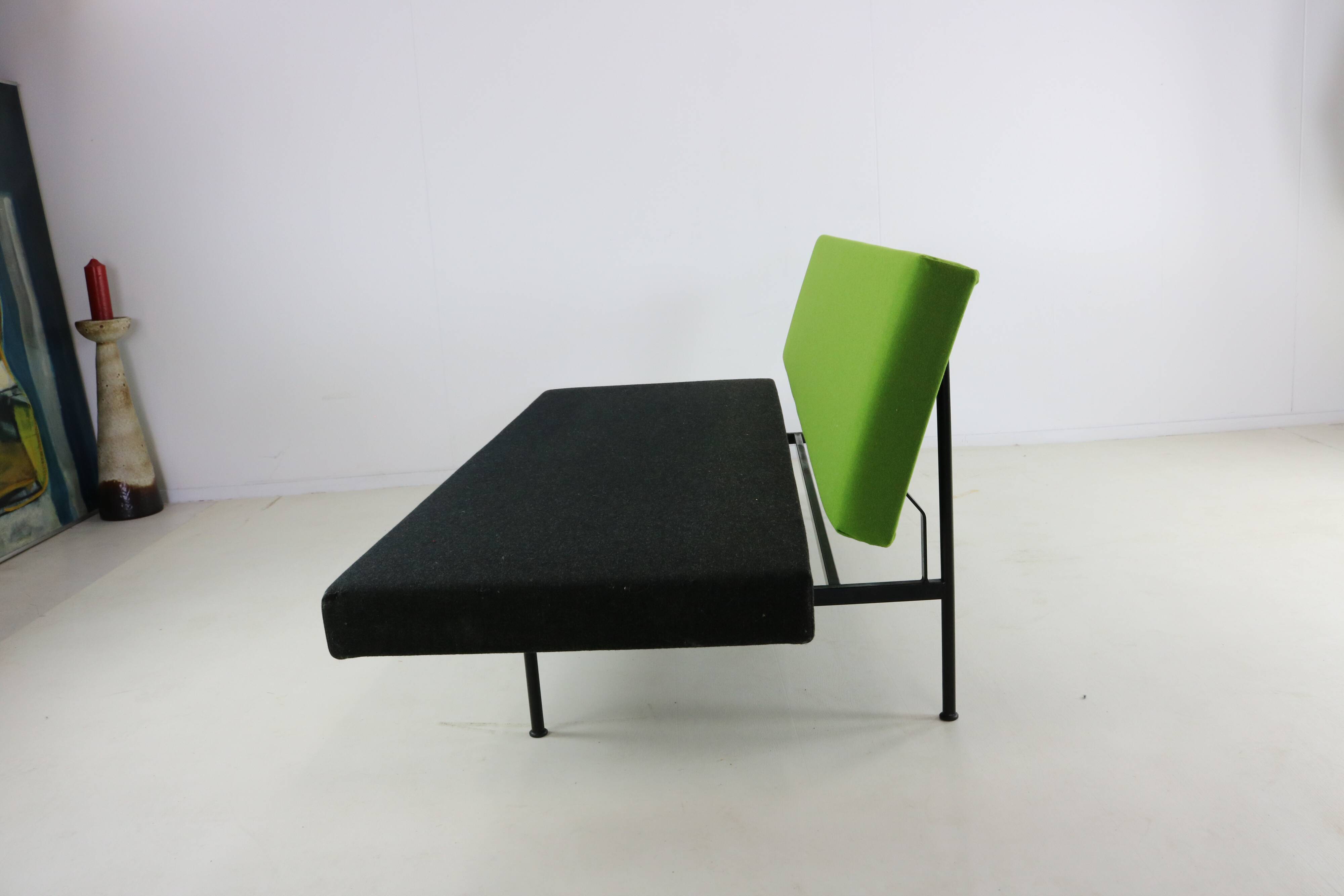 Sixties design sit/sleep sofa by Cordemeyer for Gispen Holland
