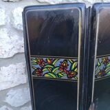 Art-deco sheet metal firewall screen