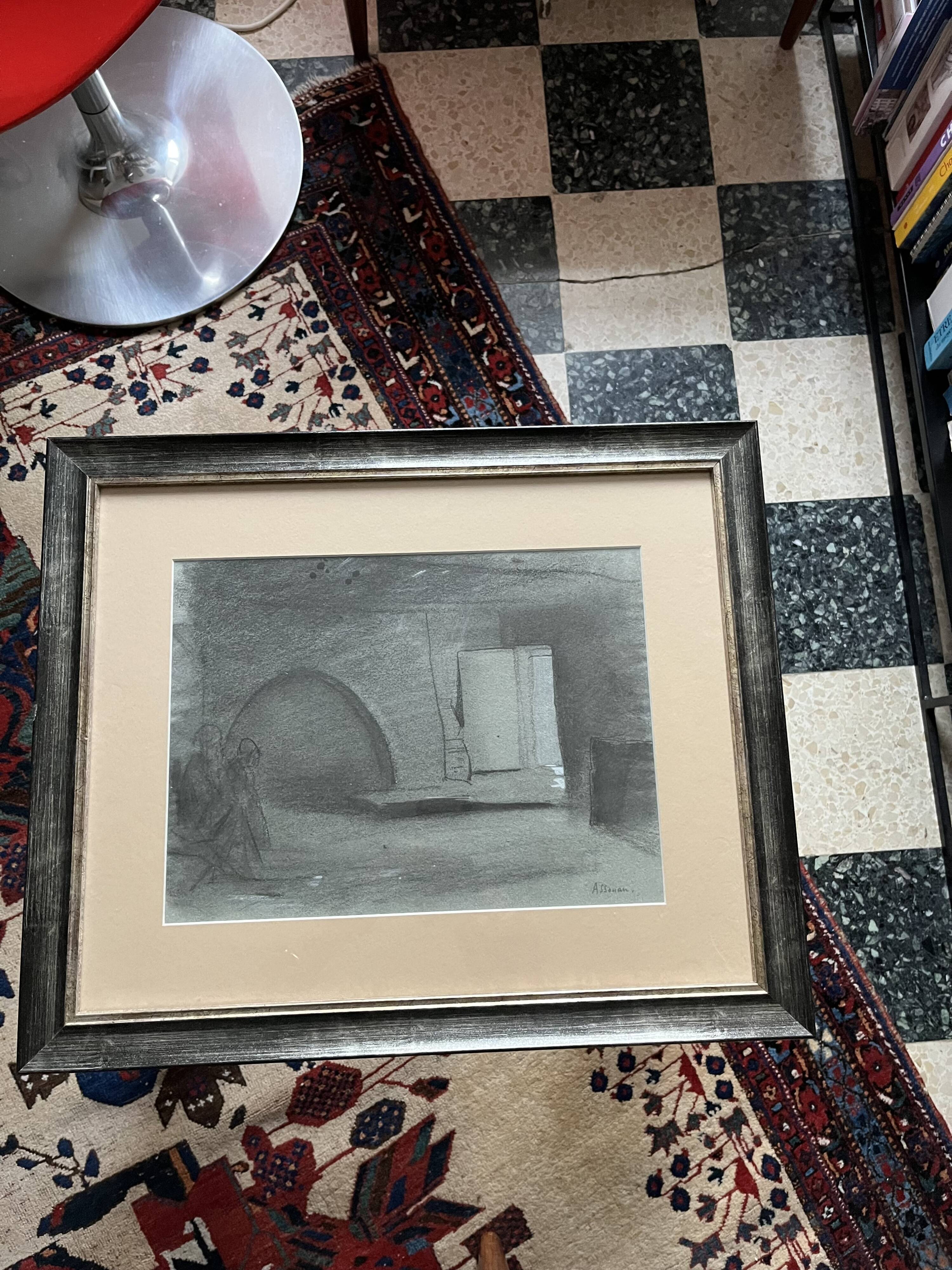 Drawing by the painter Assouan