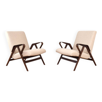 Fauteuils Mid-Century par František Jirák pour Tatra, 1960s, Set de 2