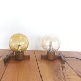 Pair of mid century scandinavian table lamps