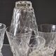 Lot de 8 verres à eaux ou digestif vintage en bon état
