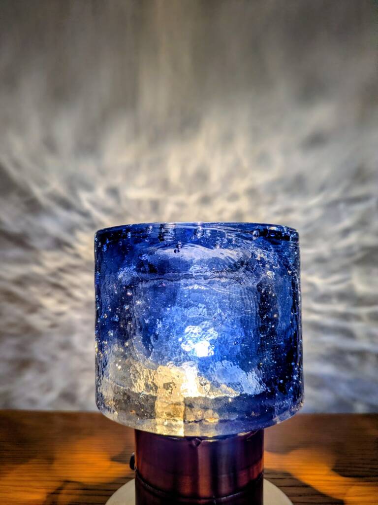 Pair of lamps by Carlo Nason for Mazzega, Murano, Italy, 1970s