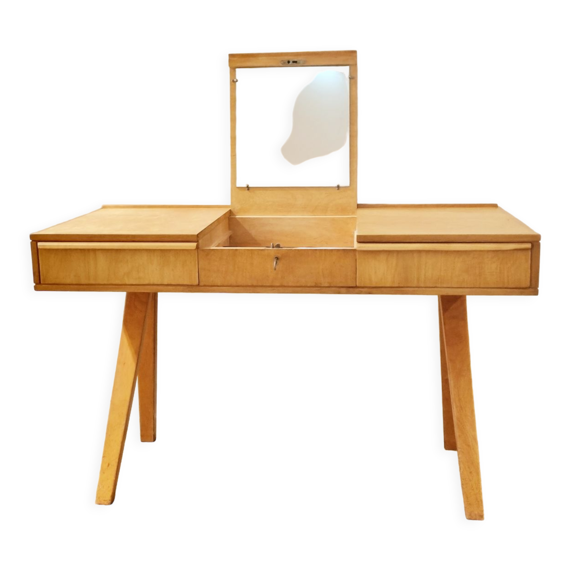 Dutch Modern Dressing Table in Plywood by Cees Braakman for Pastoe, 1951