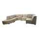 Vintage modular corner sofa in leather, 7 pieces