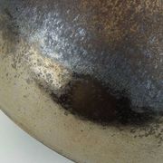 1970s vase steuler-keramik model 308/20 shades of brown and metallic glaze