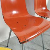 6 chaises pagholz vintage années 70