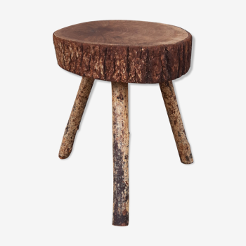 Tabouret bas brutaliste