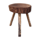 Tabouret bas brutaliste